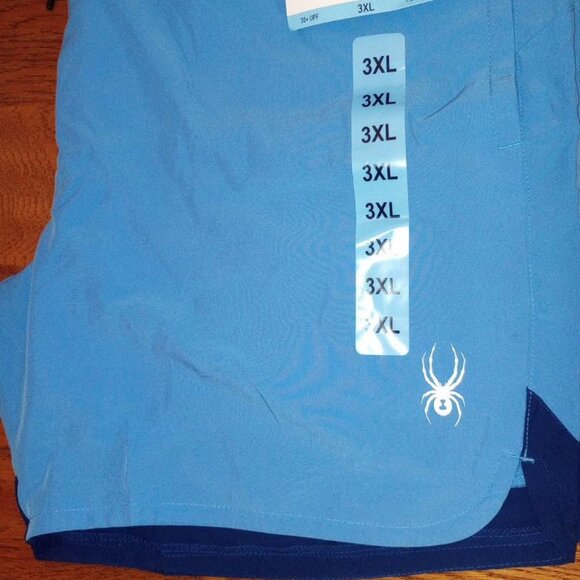 Spyder Men's Size 3XL (XXXL) BLue Comfort Liner Shorts Swim Shorts Trunks NWT - Picture 3 of 4